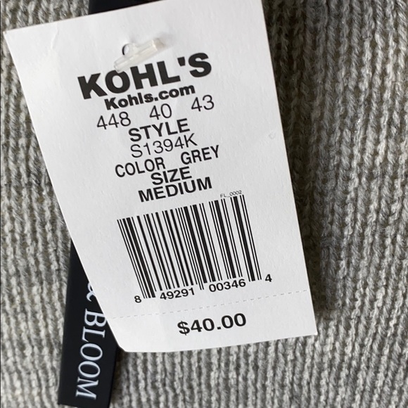 Blush & Bloom Gray Cardigan Sweater Size Medium - Picture 5 of 6